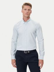 BOSS Koszula H-Roan 50544917 Błękitny Slim Fit. Niebieskie koszule męskie Boss, m, bez wzorów, z bawełny, bez kołnierzyka, bez ramiączek. Za 549.99 zł.