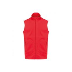 Ekologiczny polar bez rękawów Kariban. Czerwone bluzy z polaru męskie KARIBAN, m, bez wzorów, z polaru, bez ramiączek, bez kaptura. Za 152.50 zł.