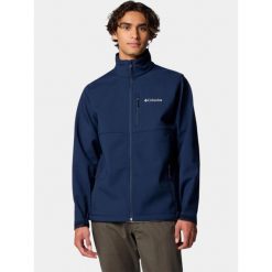 Kurtka softshell męska Columbia Ascender. Niebieskie kurtki męskie Columbia, l, bez wzorów, z softshellu, klasyczne, bez ramiączek, bez kaptura. Za 439.00 zł.