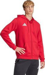 Bluza męska adidas Entrada 26 FZ Hoody czerwona KF5944 XL. Czerwone bluzy nierozpinane męskie ADIDAS, m, bez wzorów, bez ramiączek, bez kaptura. Za 218.99 zł.