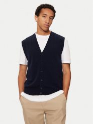 United Colors Of Benetton Kardigan 1002U601G Granatowy Regular Fit. Niebieskie kardigany męskie United Colors Of Benetton, m, bez wzorów, z wełny, bez ramiączek. Za 299.99 zł.