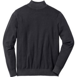 Sweter ze stójką Regular Fit bonprix czarny. Swetry męskie marki bonprix. Za 59.99 zł.