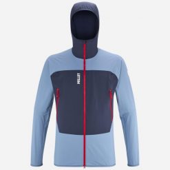 Kurtka softshell męska Millet Fusion XCS Hoodie M active fit. Niebieskie kurtki softshell męskie Millet, m, bez wzorów, z softshellu, bez kaptura, wspinaczkowe. Za 613.05 zł.
