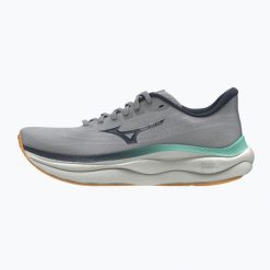 Buty do biegania męskie Mizuno Wave Sky 9 harbor. Szare buty do biegania męskie Mizuno, bez wzorów, bez zapięcia, do biegania, mizuno wave. Za 599.99 zł.