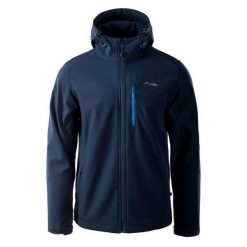 Kurtka Softshellowa Męska Ifar II. Niebieskie kurtki softshell męskie ELBRUS, m, bez wzorów, z softshellu, bez kaptura, trekkingowe. Za 300.99 zł.