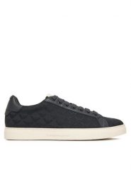 Emporio Armani Sneakersy EM003843 Granatowy. Niebieskie buty sportowe na co dzień męskie Emporio Armani, m, bez wzorów, ze skóry, bez ramiączek, bez kaptura. Za 939.99 zł.