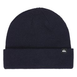 Czapka Quiksilver. Niebieskie czapki męskie Quiksilver, na zimę, bez wzorów. Za 89.99 zł.