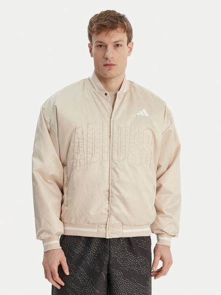 Adidas Kurtka bomber Stadium KE6211 Beżowy Loose Fit. Brązowe kurtki męskie ADIDAS, m, bez wzorów, z syntetyku, bez ramiączek, bez kaptura. Za 528.99 zł.