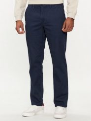 Jack & Jones Chinosy Dave 12212930 Granatowy Regular Fit. Niebieskie eleganckie spodnie męskie Jack & Jones, bez wzorów, z bawełny. Za 89.99 zł.