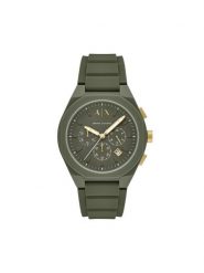 Armani Exchange Zegarek Sync AX4169 Zielony. Zielone, analogowe zegarki męskie Armani Exchange. Za 689.99 zł.