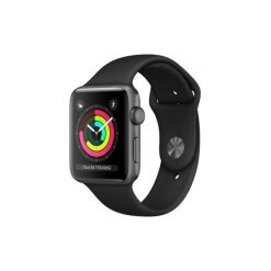 SmartWatch APPLE Watch Series 3 Koperta 38 mm z aluminium w kolorze gwiezdnej szarości z paskiem sportowym w kolorze czarnym MQKV2MP/A. Zegarki smartwatch marki Apple. Za 1,548.00 zł.
