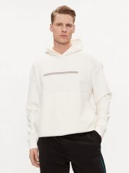 Calvin Klein Bluza Color Embosed Logo K10K112442 Écru Regular Fit. Bluzy nierozpinane męskie Calvin Klein, m, bez wzorów, z bawełny, bez ramiączek, bez kaptura. Za 449.99 zł.