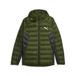 Kurtka Puma Packlite Down, Mężczyźni. Zielone kurtki męskie Puma, m, bez wzorów, z poliesteru, sportowe, bez ramiączek, bez kaptura. Za 508.99 zł.