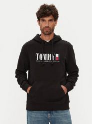 Tommy Jeans Bluza Dna Graphic DM0DM22144 Czarny Regular Fit. Czarne bluzy nierozpinane męskie Tommy Jeans, m, bez wzorów, z bawełny, bez ramiączek, bez kaptura. Za 299.99 zł.