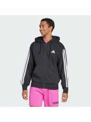 Adidas Bluza Essentials 3-Stripes JD1877 Czarny Regular Fit. Czarne bluzy rozpinane męskie ADIDAS, m, bez wzorów, z bawełny, bez ramiączek, bez kaptura. Za 166.99 zł.