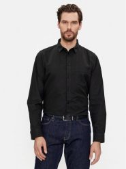 Calvin Klein Koszula Oxford K10K112155 Czarny Regular Fit. Czarne koszule męskie Calvin Klein, m, bez wzorów, z bawełny, bez kołnierzyka, bez ramiączek. Za 329.99 zł.