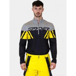 Koszulka Męska Spyder Podium HZ. Czarne bielizna termoaktywna męska Spyder, l, bez wzorów, bez ramiączek, narciarskie. Za 479.00 zł.