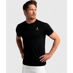 Koszulka sportowa męska Comfort. Czarne t-shirty sportowe męskie NORDICDOTS, m, bez wzorów, z bawełny, klasyczne, bez ramiączek. Za 185.00 zł.