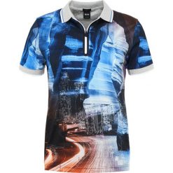 BOSS ATHLEISURE PARIQ Tshirt z nadrukiem bright blue. Niebieskie t-shirty męskie BOSS ATHLEISURE, z nadrukiem, z bawełny. Za 579.00 zł.