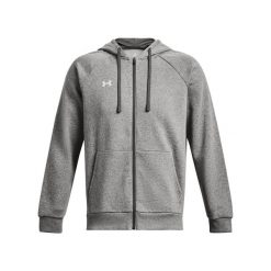 Polarowa bluza z kapturem zapinana na zamek Under Armour Rival. Białe bluzy rozpinane męskie Under Armour, m, bez wzorów, z polaru, bez ramiączek, z kapturem. Za 413.00 zł.