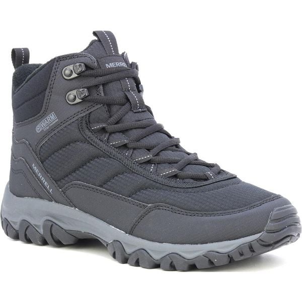 Buty Trekkingowe Męskie Merrell Ice Cap Mid Lace 5. Czarne buty trekkingowe męskie Merrell, bez wzorów, sportowe, bez obcasa, bez zapięcia. W wyprzedaży za 469.99 zł.