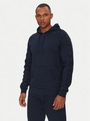 HUGO Bluza Liam 50540921 Granatowy Regular Fit. Niebieskie bluzy nierozpinane męskie Hugo, m, bez wzorów, z bawełny, bez ramiączek, bez kaptura. Za 359.99 zł.