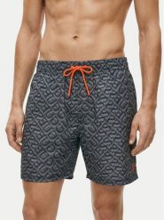 Guess Szorty kąpielowe F6GT27 WG2A2 Szary Regular Fit. Szare kąpielówki męskie Guess, m, z aplikacjami, z syntetyku. Za 328.99 zł.