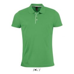 Polo Sol's Performer. Zielone koszulki polo męskie SOL'S, m, bez wzorów, sportowe, bez kołnierzyka, bez ramiączek. Za 140.00 zł.