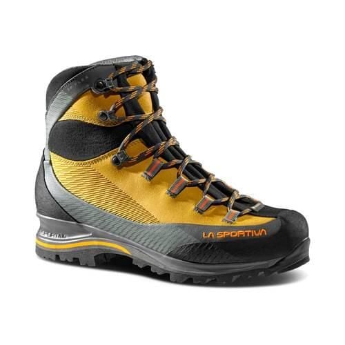 Buty trekkingowe męskie La Sportiva Trango Trk Leather Gtx. Żółte buty trekkingowe męskie La Sportiva, bez wzorów, z materiału, sportowe, za kostkę, bez obcasa, bez zapięcia. Za 1,154.00 zł.