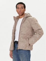 Guess Kurtka zimowa M5BL2D W2752 Beżowy Regular Fit. Brązowe kurtki męskie Guess, na zimę, m, z aplikacjami, z syntetyku, bez ramiączek, bez kaptura. Za 899.99 zł.