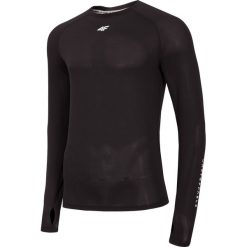 Longsleeve do biegania męski TSMLF200 - głęboka czerń. Bielizna termoaktywna męska marki 4f. Za 119.99 zł.