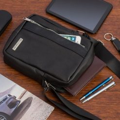 Czarna męska torba skórzana przez ramię Beltimore premium raportówka G17. Czarne torby męskie na ramię bez wzorów, przez ramię. Za 139.90 zł.