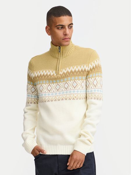 Blend Sweter 20717433 Beżowy Regular Fit. Brązowe kardigany męskie Blend, bez wzorów, z syntetyku, bez kołnierzyka, bez ramiączek. Za 329.99 zł.