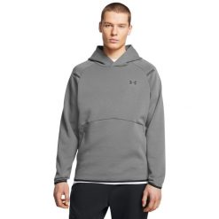 Bluza z kapturem Under Armour Unstoppable Fleece. Czarne bluzy z kapturem męskie Under Armour, m, bez wzorów, z kapturem. Za 446.80 zł.