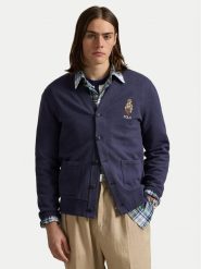 Polo Ralph Lauren Kardigan 710980316001 Granatowy Regular Fit. Niebieskie kardigany męskie Polo Ralph Lauren, m, bez wzorów, z bawełny, bez ramiączek. Za 1,019.00 zł.