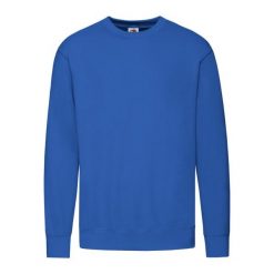 Lekka Bluza Rozpinana Unisex Dla Dorosłych. Niebieskie bluzy rozpinane męskie Fruit of the Loom, m, bez wzorów, bez ramiączek, bez kaptura. Za 71.99 zł.