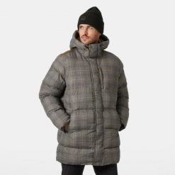 Długa kurtka z kapturem Helly Hansen Alby. Brązowe kurtki męskie Helly Hansen, m, bez wzorów, z puchu, eleganckie, bez ramiączek, z kapturem. W wyprzedaży za 1,278.95 zł.