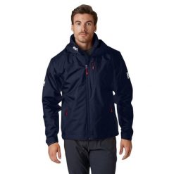 Kurtka żeglarska męska Helly Hansen Crew Hooded Midlayer. Niebieskie kurtki męskie Helly Hansen, m, bez wzorów, sportowe, bez ramiączek, bez kaptura. Za 743.80 zł.