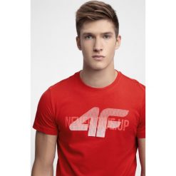 T-shirt męski TSM282 - czerwony. T-shirty męskie marki 4f. W wyprzedaży za 39.99 zł.