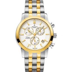 Zegarek Atlantic Męski Sealine 62455.43.21G Chronograf srebrno-złoty. Szare zegarki męskie Atlantic. Za 1,284.99 zł.
