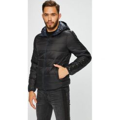Armani Exchange - Kurtka. Niebieskie kurtki męskie Armani Exchange, l, bez wzorów, z materiału, bez ramiączek, z kapturem. W wyprzedaży za 679.90 zł.