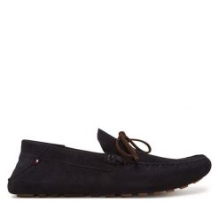 Mokasyny Tommy Hilfiger. Niebieskie mokasyny męskie Tommy Hilfiger, bez zapięcia. Za 379.99 zł.