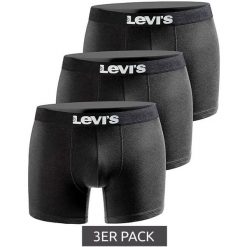 Bokserki majtki męskie Levi's Boxers 3-Pack. Czarne bokserki męskie Levi's, m, bez wzorów, z gumy. Za 89.89 zł.