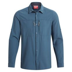 Męska Koszula Z Długim Rękawem Nosilife. Niebieskie koszule męskie Craghoppers, m, bez wzorów, bez kołnierzyka, bez ramiączek. Za 387.99 zł.