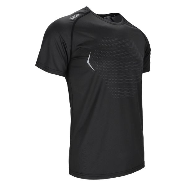 Koszulka sportowa Keeza Turbo z krótkim rękawkiem. Czarne t-shirty sportowe męskie KEEZA, m, bez wzorów, sportowe, bez ramiączek. Za 71.00 zł.