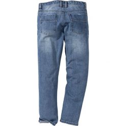 Dżinsy Regular Fit Straight bonprix niebieski "bleached used". Jeansy męskie marki bonprix. Za 49.99 zł.