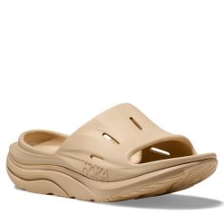Klapki Hoka. Brązowe klapki i japonki męskie HOKA, bez wzorów. Za 189.99 zł.