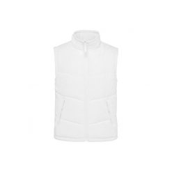 Wyściełana polarem kurtka bez rękawów Kariban Warmer. Białe kurtki męskie KARIBAN, m, bez wzorów, z polaru, bez ramiączek, bez kaptura. Za 223.50 zł.