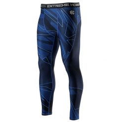 Legginsy sportowe męskie EXTREME HOBBY SHADOW. Niebieskie bielizna termoaktywna męska EXTREME HOBBY, m, bez wzorów, z elastanu, bez ramiączek. Za 229.00 zł.