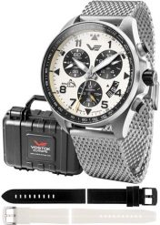 Zegarek męski Vostok Europe 6S30-325A743-MEGA SET srebrny. Szare zegarki męskie Vostok Europe, srebrne. Za 2,670.00 zł.